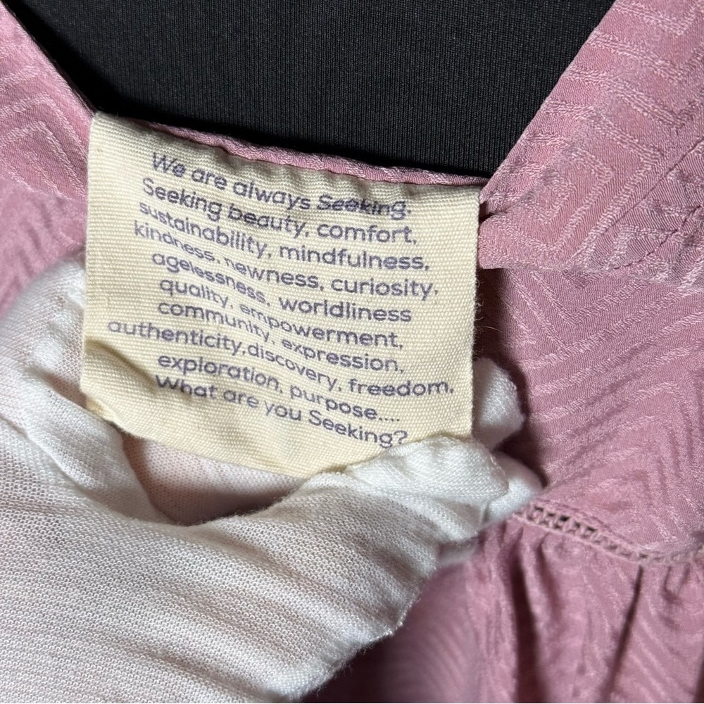 Seek Collective Pink Textured Peplum Tunic Top - Picture 5 of 5